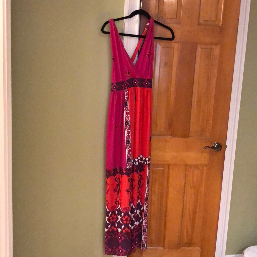 Multi color maxi dress great doe travel